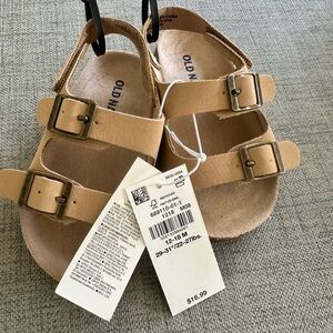 Old Navy Kids Beige Buckle Sandals
